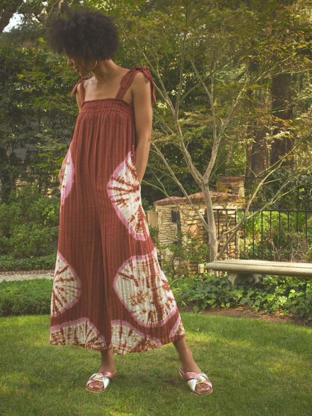 The Odells NWT Tie-Dye Jumpsuit, Pomelo Multi